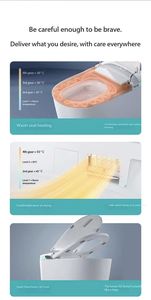 Toilette intelligente avec mousse antibactérienne, buse autonettoyante, télécommande, design luxueux, M979, fonctionnement mains libres - Product Image 5
