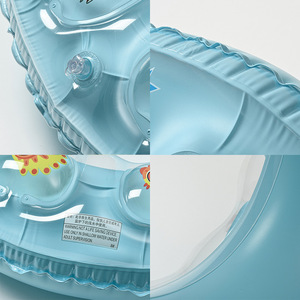 Children Inflatable Swim Ring 60-90cm Thickened Double Airbag Solid Color Floating Pool Accessory For Kids Swimming - Product Image 4