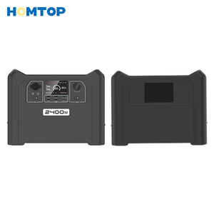 Station d'alimentation portable 2400W, générateur solaire 2560Wh pour la maison, le camping et les pannes de courant, avec 8 prises et écran LED HTP-24 - Product Image 3