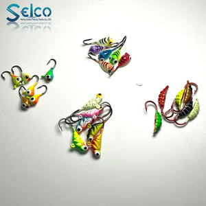 Selco Hot Selling 1.9G Metall Under spin Mustad Hook Ned Rig Eis <span class=keywords><strong>Jig</strong></span> Kopf Formen zum Angeln - Product Image 3
