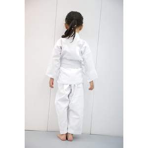 Uniforme de karaté pour enfants et adultes, ensemble léger avec ceinture, vêtements d'arts martiaux unisexes, 100% coton, coupe régulière - Product Image 3