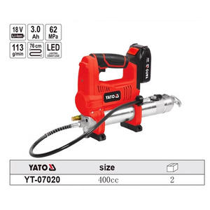 Pistola de Grasa Eléctrica Yato 18V 2.5Ah de Aleación de Aluminio Portátil YT-07020 - Product Image 2