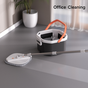HOLAMOPA Nuovo Design Mop Piatto <span class=keywords><strong>per</strong></span> Pulizie Domestiche con Secchio a Doppia Camera <span class=keywords><strong>per</strong></span> Separazione Acqua Sporca e Panno in Microfibra <span class=keywords><strong>per</strong></span> la Vendita al Dettaglio - Product Image 6