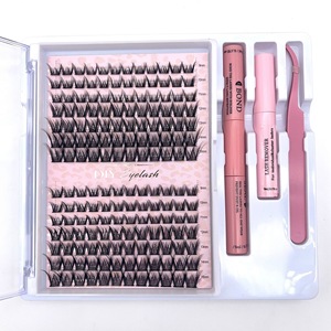 Wholesale Professional Handmade Synthetic Hair Eyelash Extension Kit Individual <strong>Lash</strong> <strong>Clusters</strong> for DIY <strong>Cluster</strong> <strong>Lashes</strong> Fan - Product Image 6
