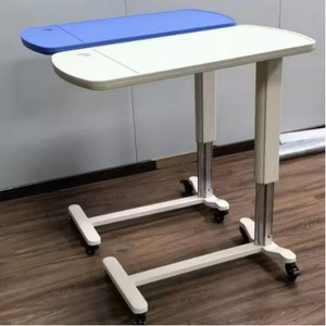 Ke Ming <b>Bedside</b> <b>Table</b> Height Adjustable With Roller For Hospital Use - Product Image 3