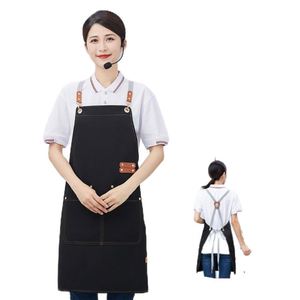 Below the Knee Cotton <b>Apron</b> Long Custom Chef Kitchen <b>Apron</b> for <b>Cooking</b> - Product Image 4