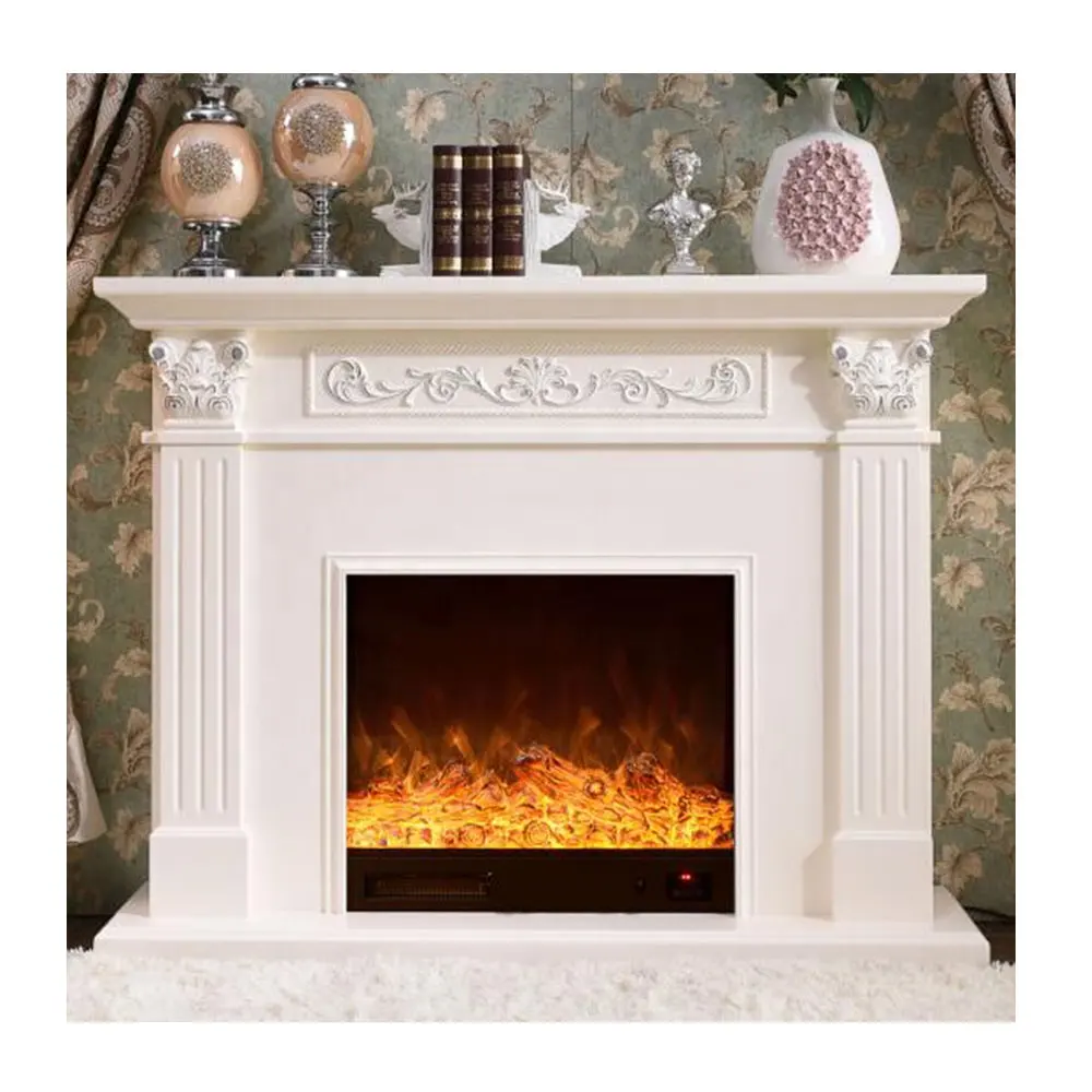 Wholesale Factory Price Artificial stone Indoor Modern Design Fireplaces Mantel Marble Fireplace Surround
