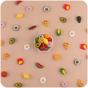 Nuevo listado con estilo 3D Fruit Foodgrade Baby Teether Silicona Focal Beads Charms para pulseras Bulk Pen Chupete Fabricación de cadenas - Product Image 5