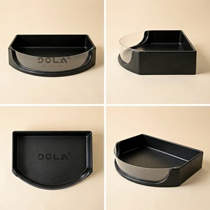 DOLADISPLAY - Exhibidor de Frutas y Verduras Curvo, Contenedor Refrigerado para Productos Frescos, Bandejas de Plástico Negro Ventiladas - Product Image 3