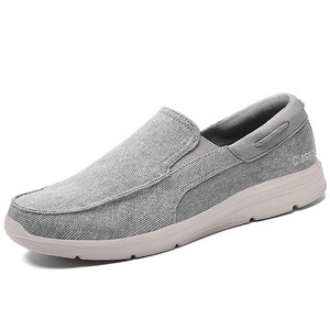 Chaussures en toile pour hommes, semelle souple, idéales pour les hommes actifs, chaussures décontractées à une seule bride, chaussures plates en toile pour hommes, chaussures en toile tendance - Product Image 4