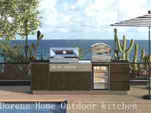 2026 Vente chaude Armoires de <span class=keywords><strong>cuisine</strong></span> extérieures de haute qualité avec <span class=keywords><strong>mini</strong></span> réfrigérateur et <span class=keywords><strong>four</strong></span> à pizza - Product Image 6