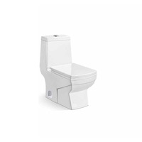 Ensemble de cuvette de toilette Wc en céramique blanche Siphon monobloc de haute qualité