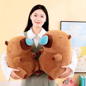 Capibala suave juguete de peluche divertido conejillo de indias muñeca con PP algodón felpa tiro almohada Chef Capibala juguete de peluche al por mayor - Product Image 6