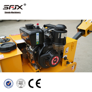 Compacteur routier statique à tambour unique Changfa 3,7 kW, jaune, à moteur, pour travaux de construction - Product Image 6