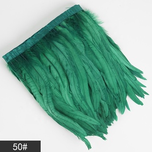 Nhuộm Màu Gà Đuôi 25-30Cm Dậu Lông Trims <span class=keywords><strong>Fringe</strong></span> Cho Lễ Hội Trang Phục Quần Áo Dresses Mũ - Product Image 2