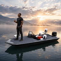 Turnuva Tipi 16ft Tam Kaynaklı Alüminyum Bas Teknesi - 4mm Gövde, Büyük Canlı Balık Haznesi ve Olta Saklama Bölmesi, 90HP Motor Seçeneği, Gölde Balık Avı İçin Hazır