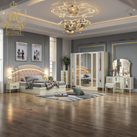 Ensemble de meubles de chambre à coucher de luxe pleine grandeur bonne qualité en bois chambre à coucher principale Style Simple coiffeuse table de chevet fonction stockage