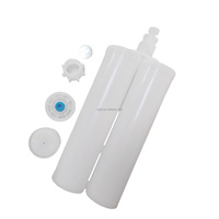 Seringues jetables en plastique 400 ml 1:1 à double cartouche pour colle/adhésif UV, manchon de seringue pour baril de distribution