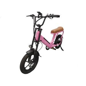 <span class=keywords><strong>Bicicleta</strong></span> Eléctrica Urbana de Alto Rendimiento con Doble Asiento para Mujer, de 16 Pulgadas, con Batería de Litio - Product Image 4