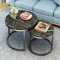 Tables basses modernes minimalistes rondes en métal, tables d'appoint pour le salon, vente chaude