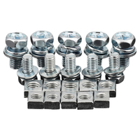 Boulons et écrous de batterie de moto M5 M6 Vis 12V avec écrous carrés pour 150cc 200cc 250cc 350cc 400cc
