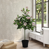 Pot de fleur artificiel élégant au design floral haut PU réaliste nouvel an chinois nouvel an fête des mères noël maison mariage