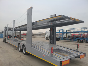 Semi-remorque porte-voitures Laoli 6 ou 8 voitures, 2 essieux, haute capacité 25-30T, avec suspension pneumatique et train d'atterrissage JOST - Product Image 3