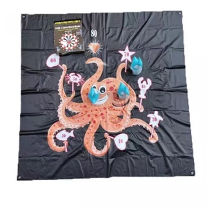 Tapis de jeu de fléchettes gonflables double face Tiger de haute qualité pour 2 joueurs – Jeux de plein air familiaux pour la cour – Divertissement et divertissement garantis - Product Image 4