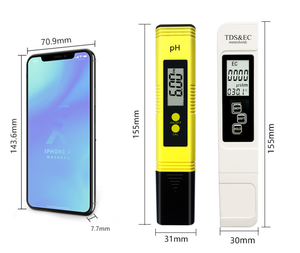 Kits de <span class=keywords><strong>mesure</strong></span> numérique du <span class=keywords><strong>pH</strong></span> et du TDS, <span class=keywords><strong>pH</strong></span>-mètre de type stylo haute précision 0,01pH, précision de lecture ± 2 %, mesureur 3-en-1 TDS EC et de température - Product Image 3