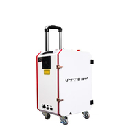 Machine de nettoyage au laser à fibre pulsée portative PFT 200W, haute efficacité pour le nettoyage du bois, du métal, de la pierre, des couches de peinture, nouvelle