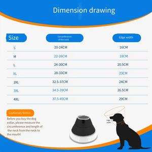 Cono Suave para Perros <span class=keywords><strong>Collar</strong></span> Isabelino Ajustable de Recuperación para Mascotas de Plástico para Perros y Gatos Después de Cirugía Antilamido - Product Image 5