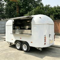 Camion de restauration mobile en aluminium de couleur personnalisée, remorque alimentaire pour nachos, kebab, avec onduleur/batterie, certifié UKCA