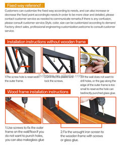 עיצוב מודרני מסך נירוסטה מחיצת חדר דקורטיבי מפריד עם זכוכית לבית ולמשרד הפנים - Product Image 3