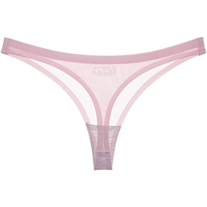 Seta di ghiaccio Low-wa3dt slip da donna traspiranti senza cuciture di un pezzo perizoma <span class=keywords><strong>più</strong></span> biancheria intima di cotone Sexy trasparente di canniveryolor - Product Image 5