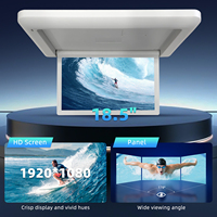 Écran publicitaire LCD pliable de 18,5 pouces pour plafond, moniteur de toit fin pour bus et train, vente en gros OEM d'usine