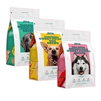 Sacs d'emballage personnalisés pour aliments pour animaux de compagnie (chats et chiens) de 1 kg, 2 kg, 5 kg, 10 kg, anti-odeur, recyclables, à fond plat, avec fermeture éclair refermable
