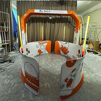 Cabina de Fotos Giratoria 360° con Control Remoto y Logotipo Personalizado Gratuito para Cámaras SLR, iPad y Selfies