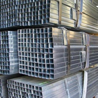Structure de serres en tube galvanisé, tubes carrés galvanisés pour abris de voiture, tubes d'échafaudage galvanisés, tube en acier galvanisé de 6 mètres