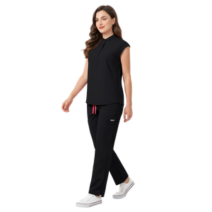 Conjuntos de Uniformes Médicos Personalizados 42393; Uniformes Veterinarios, Blusas Básicas para Mujer, Ropa Médica de Poliéster - Product Image 1