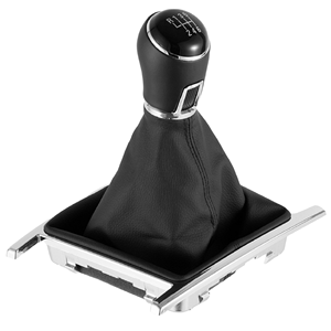 Pommeau de levier de vitesse chromé pour <span class=keywords><strong>Volkswagen</strong></span> VW Amarok 2010-2022 nouveau levier de vitesse en cuir PU manette de vitesse guêtre botte accessoire de voiture - Product Image 2