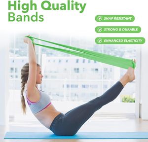 Factory Latex Resistance Exercise <strong>Band</strong> for Strength Training, Rehab, Pilates, Yoga, Stretching, Fitness, Gym, <strong>Physio</strong> - Product Image 2