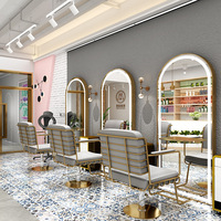 Miroir de table simple ou double face sur pied pour salon de coiffure et de beauté, idéal pour la coloration à chaud – Nouveauté exclusive