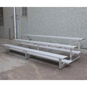 Gradas Plegables Portátiles <span class=keywords><strong>de</strong></span> Aleación <span class=keywords><strong>de</strong></span> Aluminio <span class=keywords><strong>de</strong></span> 3 Filas para Interiores y Exteriores, Asientos para Canchas Deportivas <span class=keywords><strong>de</strong></span> Tenis - Product Image 6