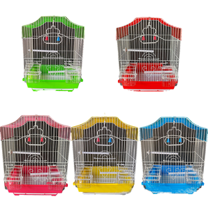 2025 sıcak satış çin büyük antika Metal kuş papağan kafes demir tel çerçeve nefes örgü düğmesi katı Antiqued çelik tel kutusu - Product Image 2