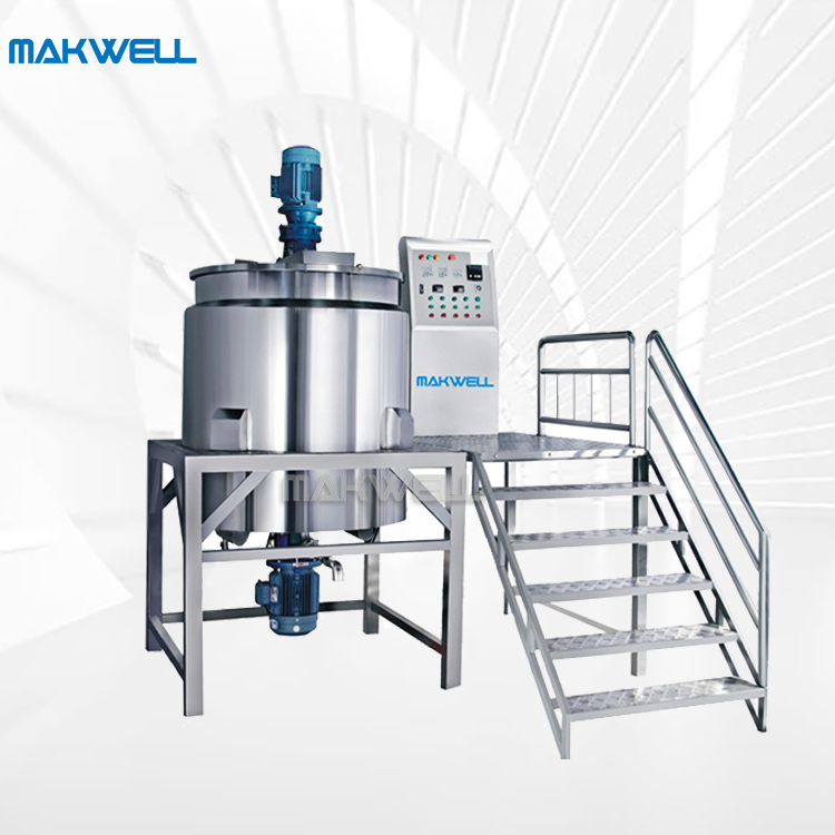 MAKWELL 1000L, аппарат для производства косметического шампуня с диспергирующим нагревом, гомогенизатор жидкости, миксер