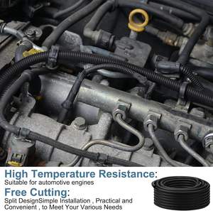 Métier à tisser en polypropylène ignifuge haute température (-20 ~ + 70) tube de conduit de câble 1/2 pouces 50ft noir - Product Image 5