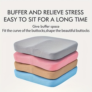 وسادة مقعد مربعة عالية الكثافة من الفوم الذاكري، سميكة ومريحة، بطيئة الارتداد، داعمة للظهر، مريحة للجسم وقابلة للتنفس - Product Image 3