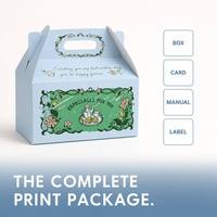 Boîtes cadeaux de boulangerie avec poignée, en carton à toit ouvrant, personnalisées, pour pâtisseries et biscuits, vente en gros OEM pour pâtisseries et cafés