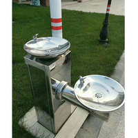 Fontaine à eau potable en acier inoxydable pour parcs publics et écoles en extérieur