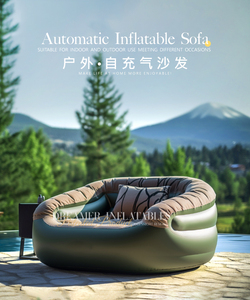 <span class=keywords><strong>Sofa</strong></span> tempat tidur tiup ukuran Queen, <span class=keywords><strong>Sofa</strong></span> lipat udara tiup 3 dalam 1 kursi santai tiup
